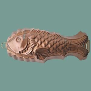 Vintage Corpal Copper Fish Food Mold made in Portugal
